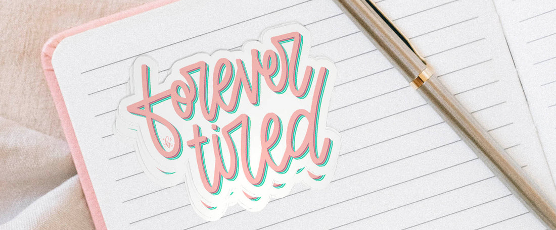 Forever Tired Vinyl Sticker