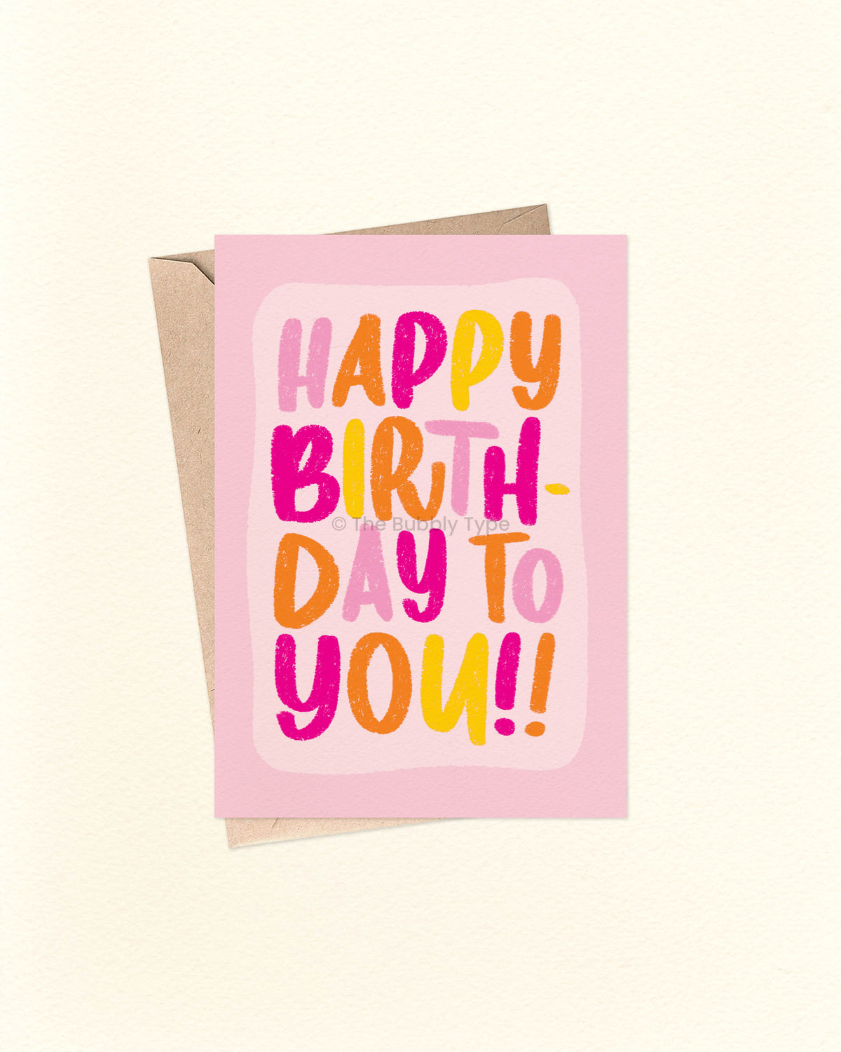 Make your loved one’s day extra special with this Happy Birthday To You A6 Greeting Card. Whether you're celebrating a birthday or any other celebrations these bright colours are sure to make it a day they’ll never forget. This card is blank inside, giving you plenty of space to write your own heartfelt message. Featuring an original design by an Australian artist, it’s proudly 100% made and designed in Australia. Printed on thick 300gsm card stock made from 100% post-consumer recycled paper.