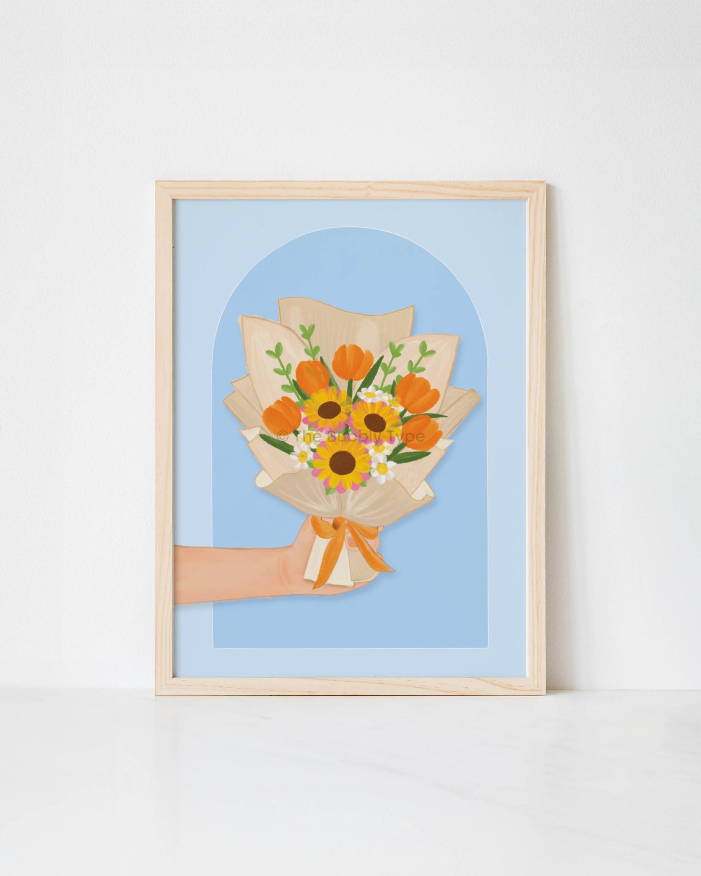 Enhance your space with this Australian-made art print, featuring a stunning illustration of orange flowers in a vibrant watercolour style. Bursting with rich, warm hues, this floral wall decor adds a fresh and lively touch to any room. Printed on 350gsm uncoated, 100% recycled paper, this eco-friendly art print has a premium matte finish, bringing out the delicate details and soft textures. Whether you're looking to buy original art, refresh your home with botanical prints, or find a thoughtful gift