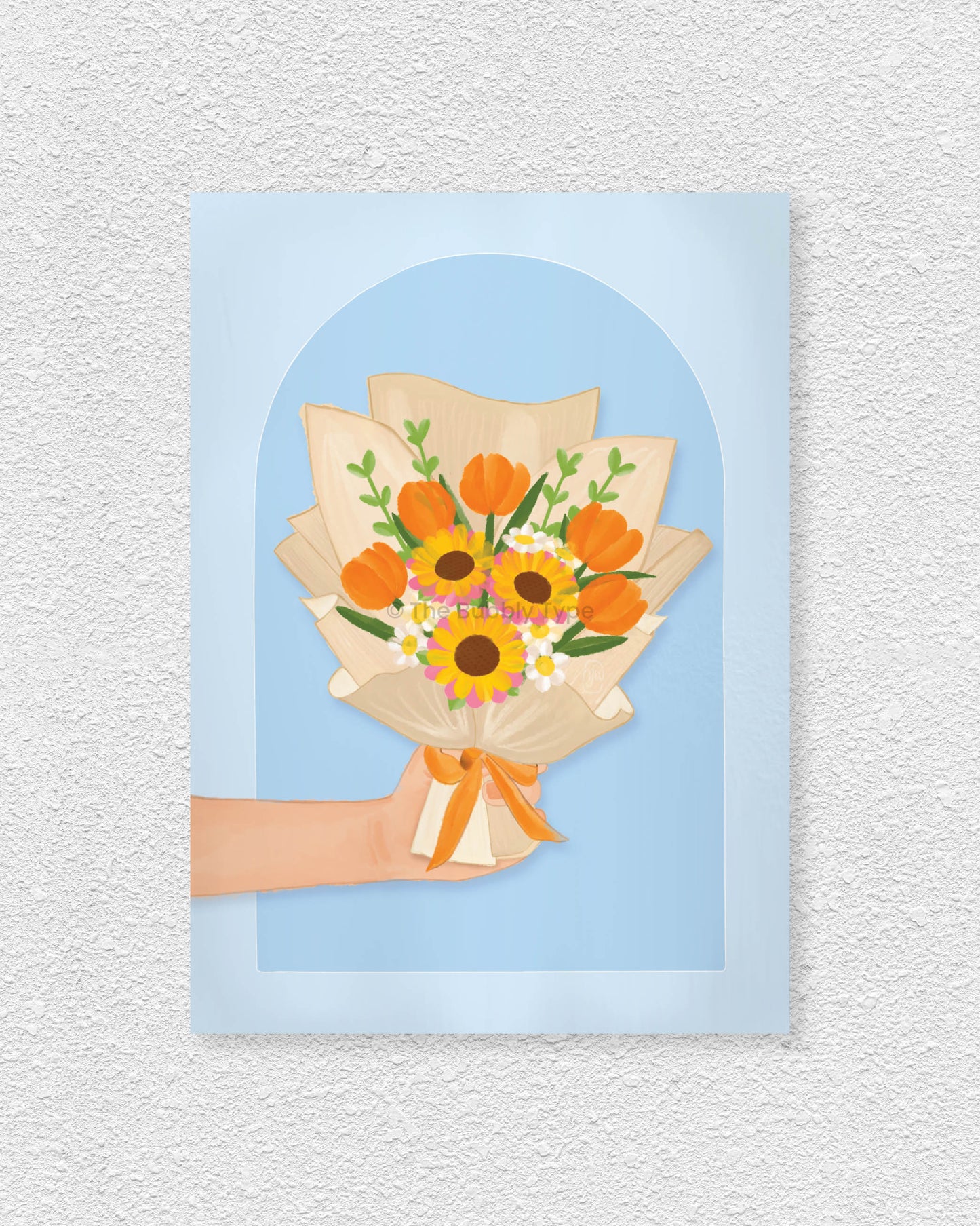 Bring warmth and beauty to your home with this orange flowers art print, a stunning piece of Australian-made wall decor. Featuring a watercolour style illustration, this vibrant floral print is perfect for brightening up a living room, bedroom, or office. Printed on 350gsm uncoated, 100% recycled paper, this high-quality botanical print has a soft matte finish, making it a timeless addition to any art collection. Ideal for those who love modern floral prints, nature-inspired art, and unique handmade gift