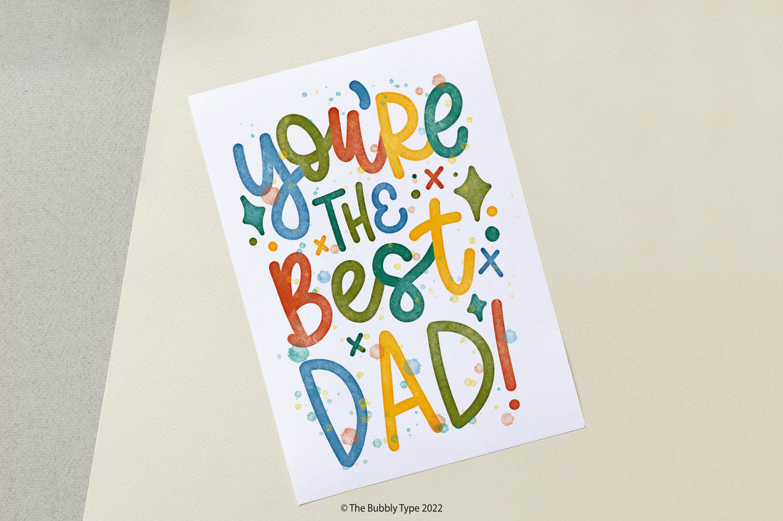 Celebrate Dad: Discover The Bubbly Type's Australian-Made Father’s Day Cards!