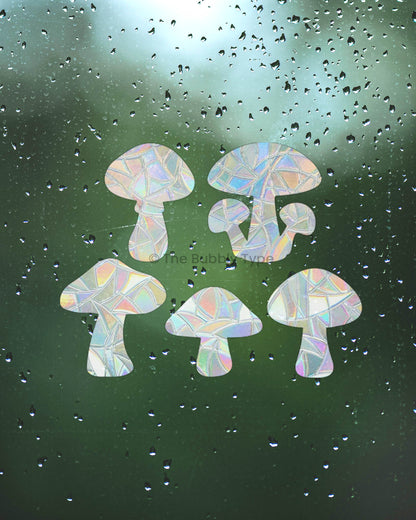Our mushroom shaped sun catchers create whimsical rainbow light when the sun shines on them. Simply stick these 5 mushroom shaped sun catchers on your window and let the sun do it's magic. These sun catchers are made in Australia and make an amazing gift idea for kids.