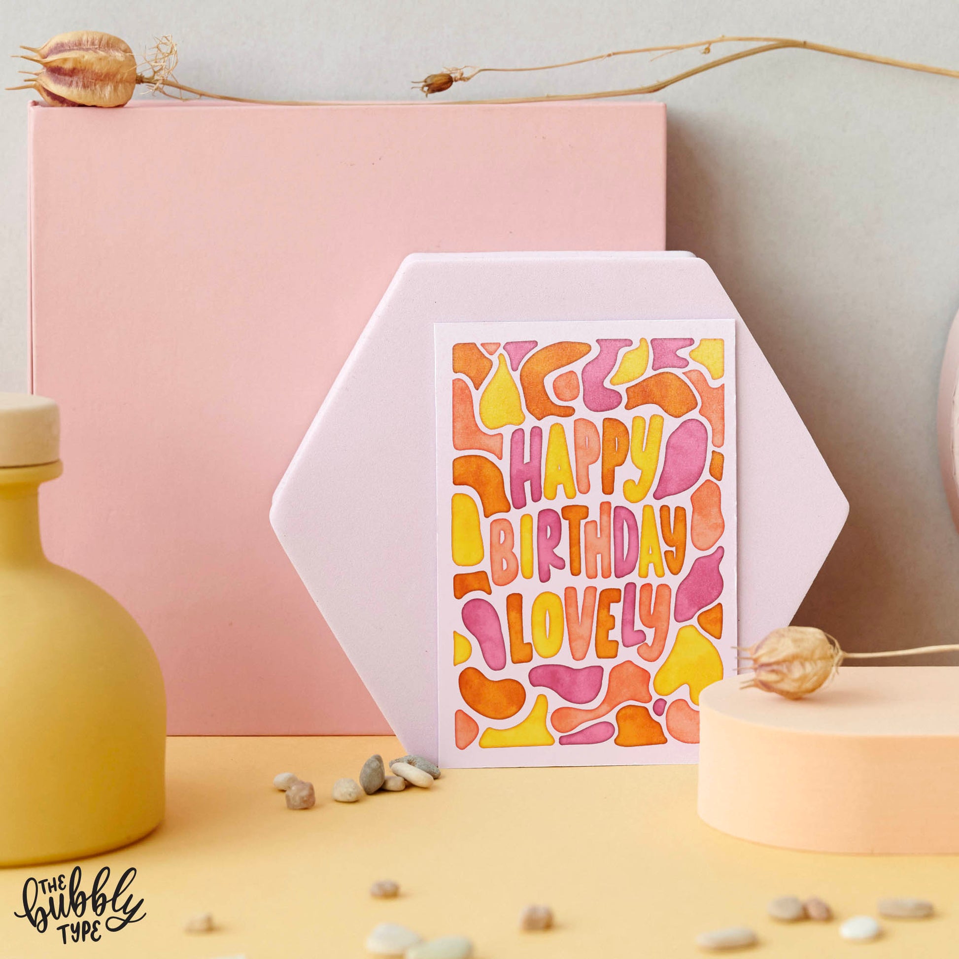 Australian made Happy Birthday Greeting Cards. Happy Birthday Lovely. Cute card for her.