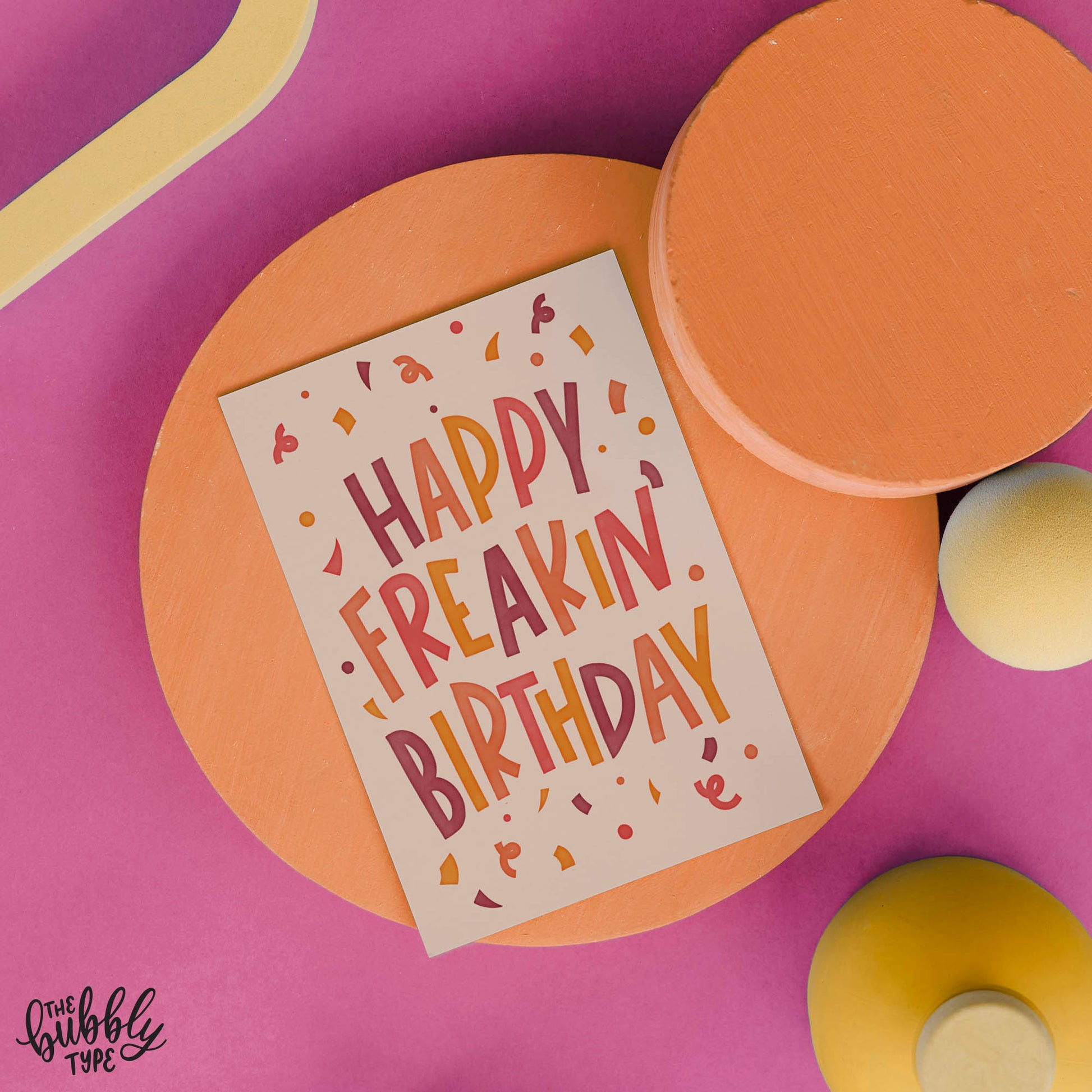 Australian made Happy Birthday Greeting Cards. Happy Freakin' Birthday. Cute card for her. Birthday cards for him. 