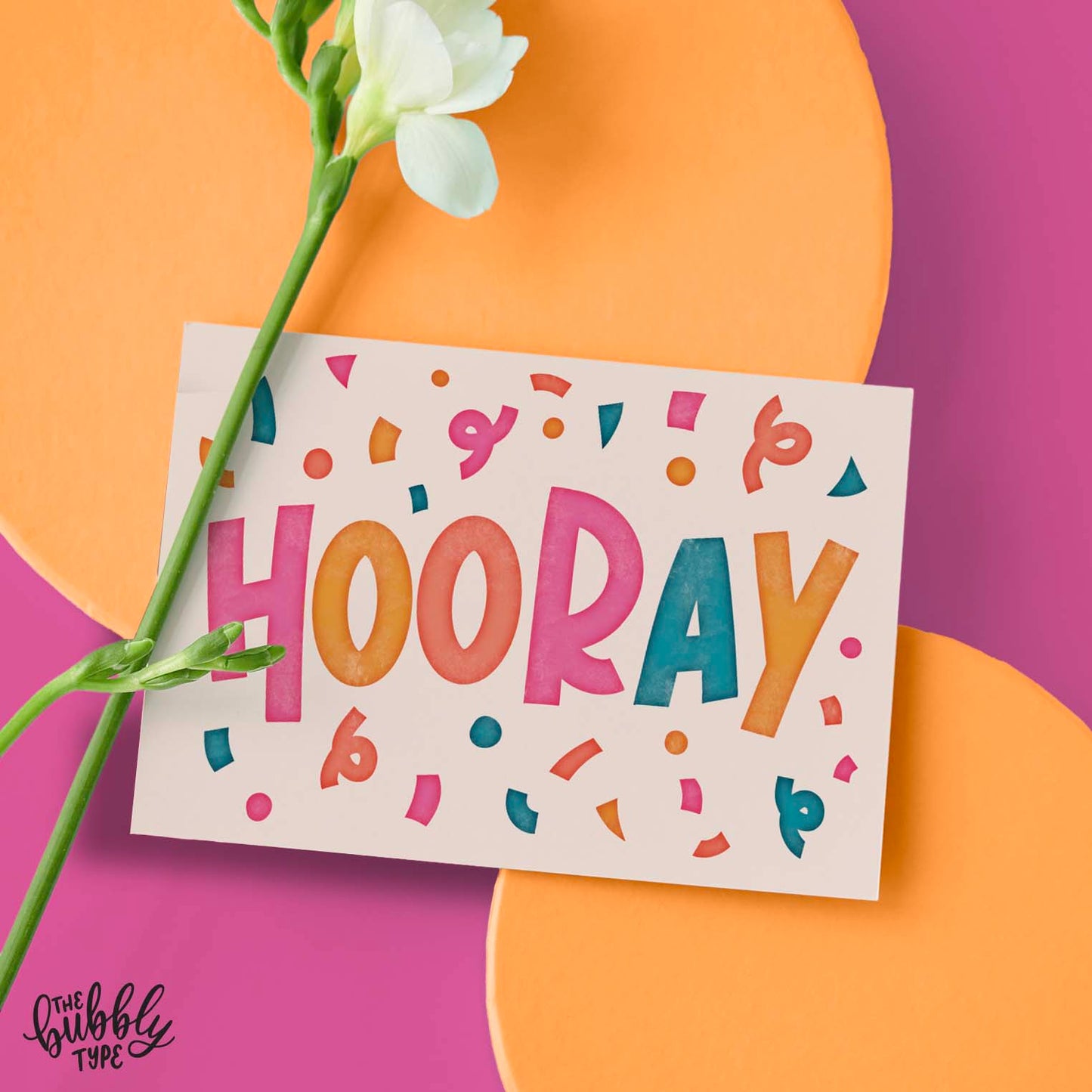Australian made Happy Birthday Greeting Cards. Hooray Unisex birthday card. Congratulations and general celebrations card.