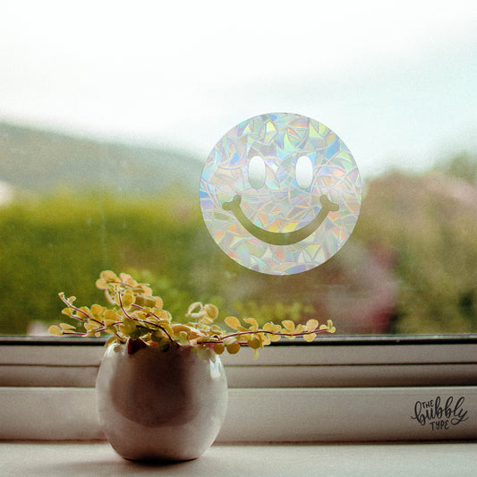 Smiley Face - Sun Catcher (Window Sticker Decal)
