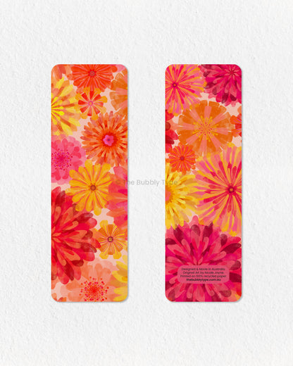 Floral Burst Watercolour Bookmark – Bright, bold, and blooming with colour, this vibrant floral burst bookmark is a must-have for flower lovers! Featuring lush watercolour flowers in reds, pinks, and yellows, this design covers the entire surface, creating a stunning garden of colour. Printed on 100% recycled paper, it’s double-sided, high-quality, and finished with rounded corners for a polished touch. Perfect for bookworms who love botanical beauty, artistic florals, and nature’s charm! 