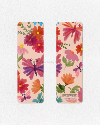 Butterfly Garden Bookmark – Watercolour Beauty for Book Lovers – Delicate and dreamy, this Butterfly Garden bookmark features a soft watercolour illustration of fluttering butterflies and blooming flowers. With a gentle pastel color palette, this design brings a whimsical, nature-inspired touch to your reading adventures. Printed on 100% recycled paper, it’s double-sided, high-quality, and finished with rounded corners for a refined look. A perfect gift for butterfly lovers, garden enthusiasts, and anyone