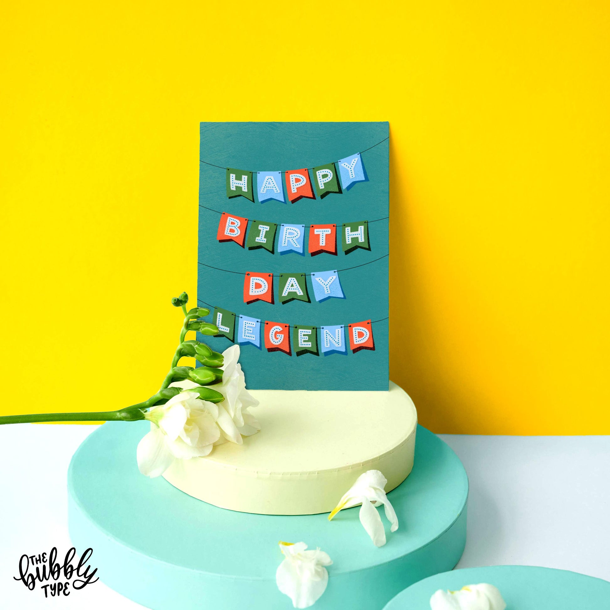 Celebrate the legends in your life with our bold and stylish "Happy Birthday Legend" greeting card. Perfect for his birthday, whether it's for Dad, a friend, or any legend who deserves a shoutout on their special day.

This card is blank inside, giving you plenty of space to write your own heartfelt message. Featuring an original design by an Australian artist, it’s proudly 100% made and designed in Australia.