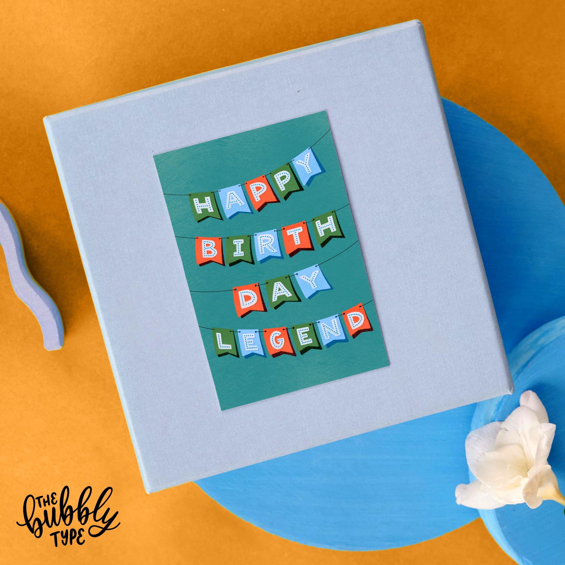 Celebrate the legends in your life with our bold and stylish "Happy Birthday Legend" greeting card. Perfect for his birthday, whether it's for Dad, a friend, or any legend who deserves a shoutout on their special day.

This card is blank inside, giving you plenty of space to write your own heartfelt message. Featuring an original design by an Australian artist, it’s proudly 100% made and designed in Australia.