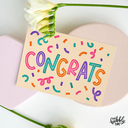 Congrats - A6 Greeting Card