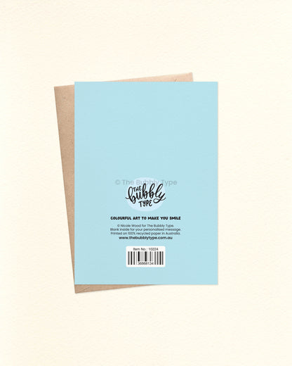 Happy Birthday To You (Blue) - A6 Greeting Card