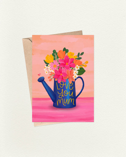 Love You Mum- A6 Greeting Card