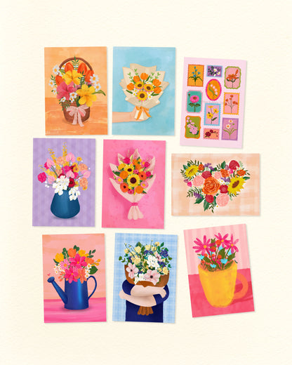 Flower Postcards