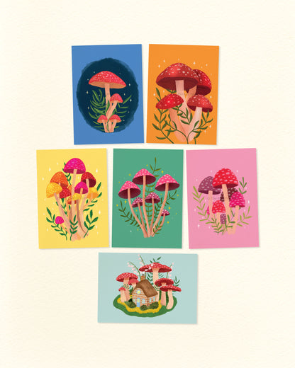Mushroom Postcards