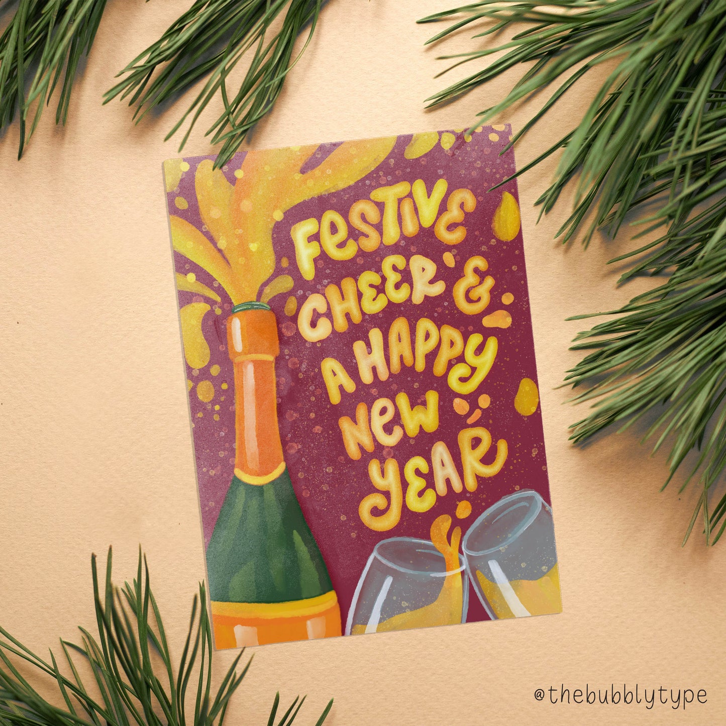 Australian made Christmas Greeting Cards. Festive Cheer and a happy new year