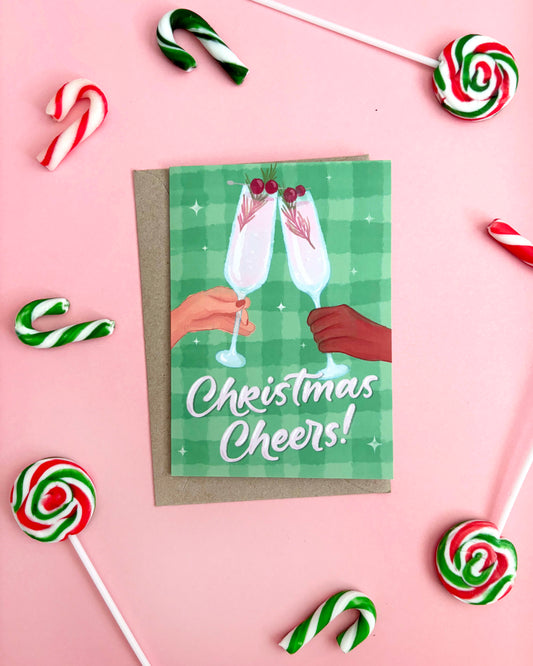 Christmas Cheers - A6 Christmas Greeting Card