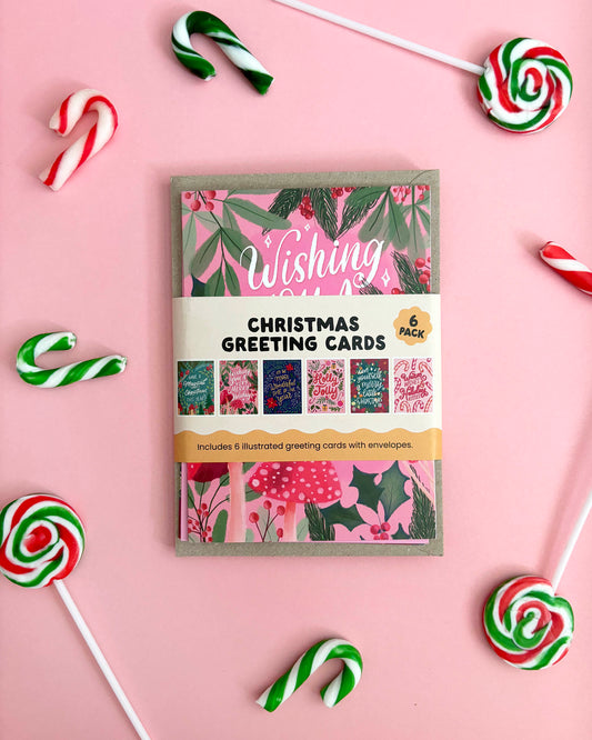 Christmas Cards - 6pk A6 Greeting Cards