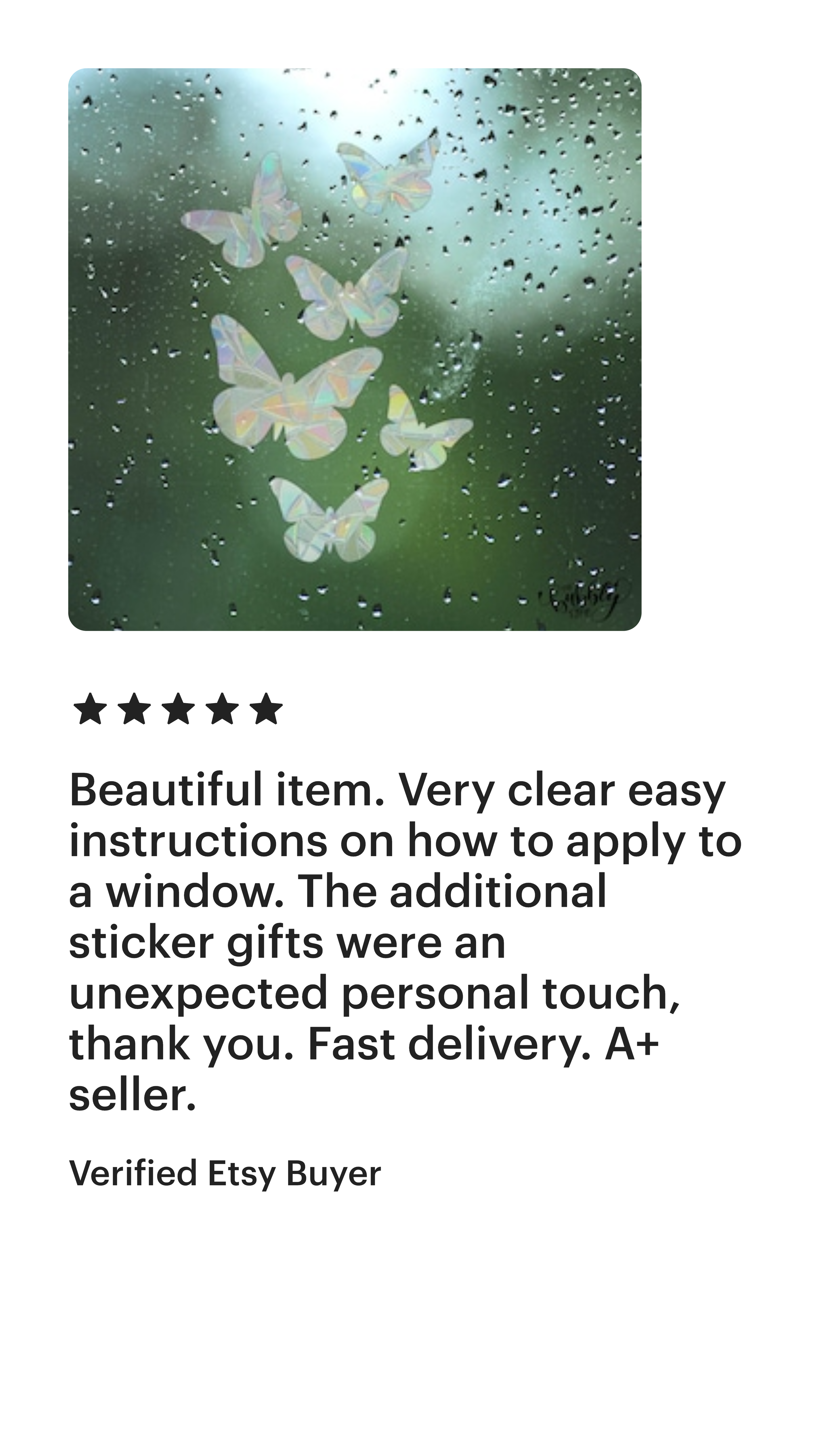 The Bubbly Type - Sun Catcher 5 Star Review 