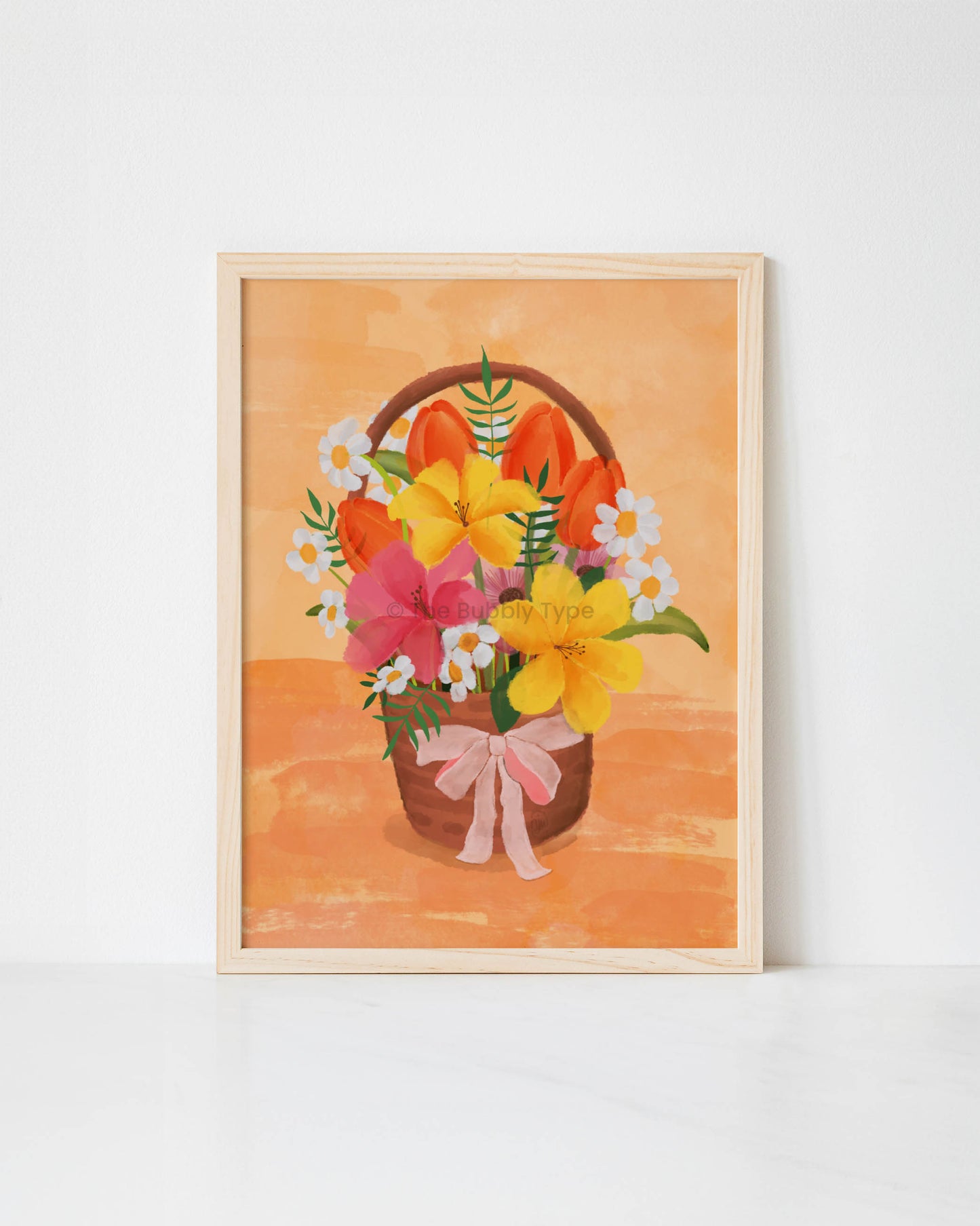 Add warmth and elegance to your space with this Australian-made art print, featuring an original floral illustration of a basket overflowing with vibrant flowers in rich, warm tones. Created in a watercolour style, this high-quality wall decor brings a soft, artistic touch to any home. Printed on 350gsm uncoated, 100% recycled paper, this eco-friendly floral print has a luxurious matte finish for a natural and refined look. Perfect for those looking to buy original art or find a thoughtful gift.