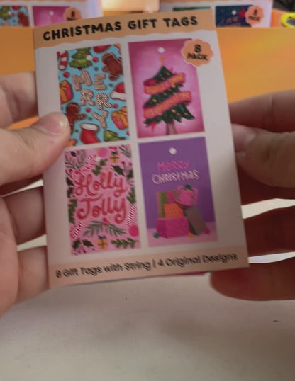 Bubbly Christmas Gift Tags - 8 Pack