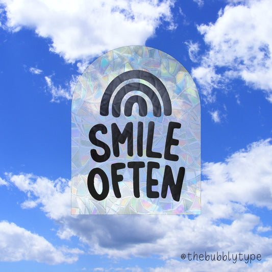 Smile Often Rainbow -Rainbow light reflections across the room. Looks great next to plants and crystals. Perfect home decor and makes the best gift for children and adults on their birthday or on Christmas.