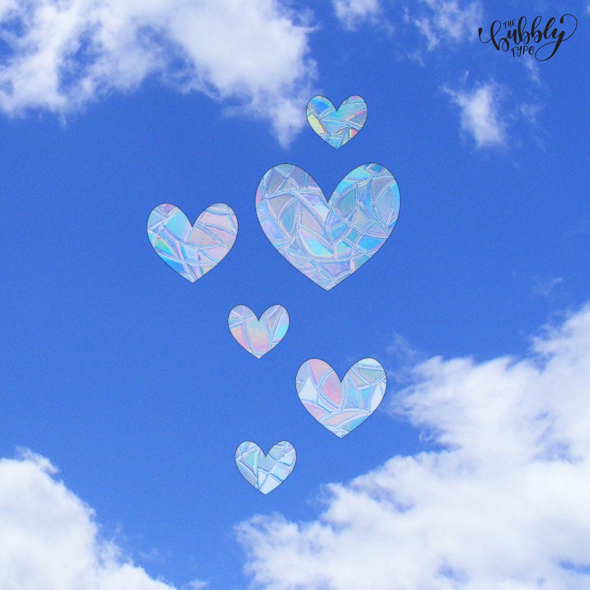 Love Heart Mini Bundle - Sun Catcher Window Stickers make rainbows appear in the sun