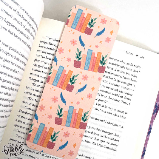 Bookshelf Pattern - Paper Bookmark