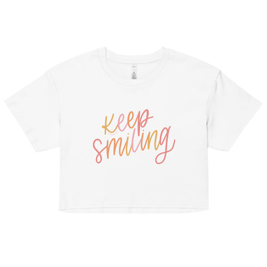 Keep Smiling Women’s Cropped Top